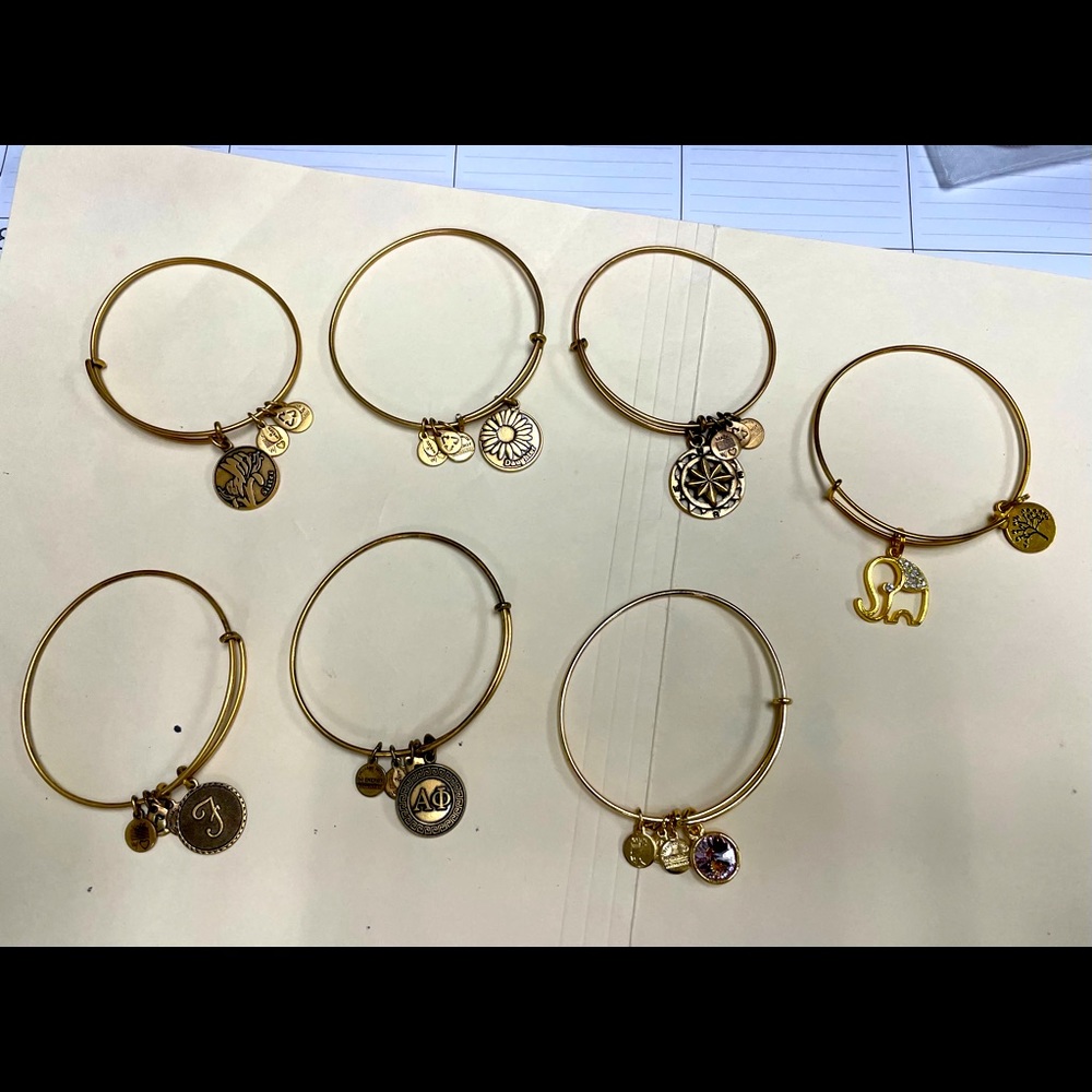 (Sold) 6 ALEX and ANI bracelets & plus 1 free